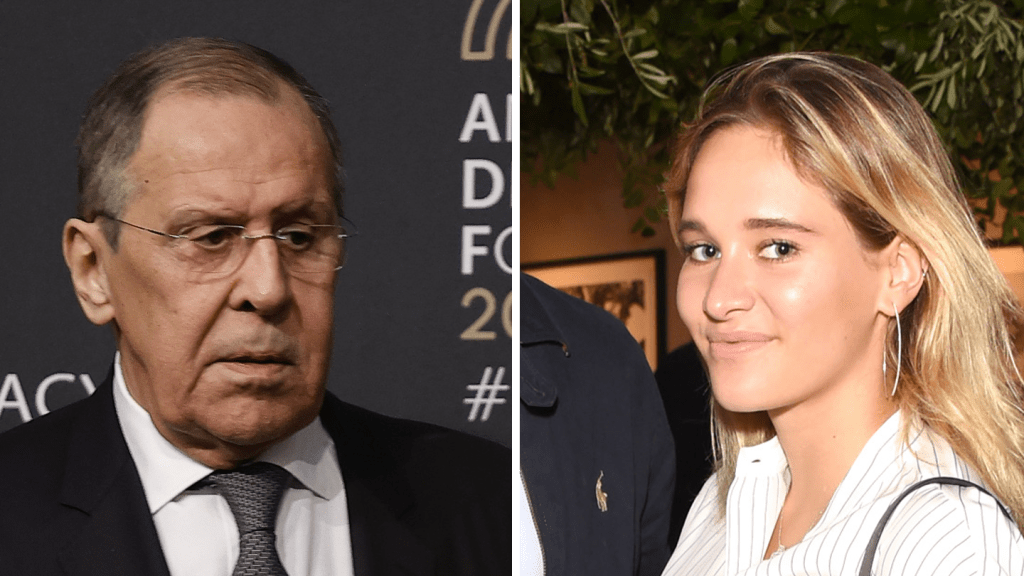 polina kovaleva sergey lavrov russian sanctions