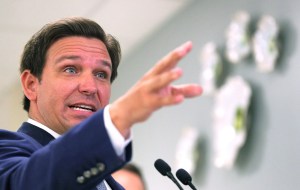 Florida Gov. Ron DeSantis in January 2021, proposing hiring an elections crimes staff