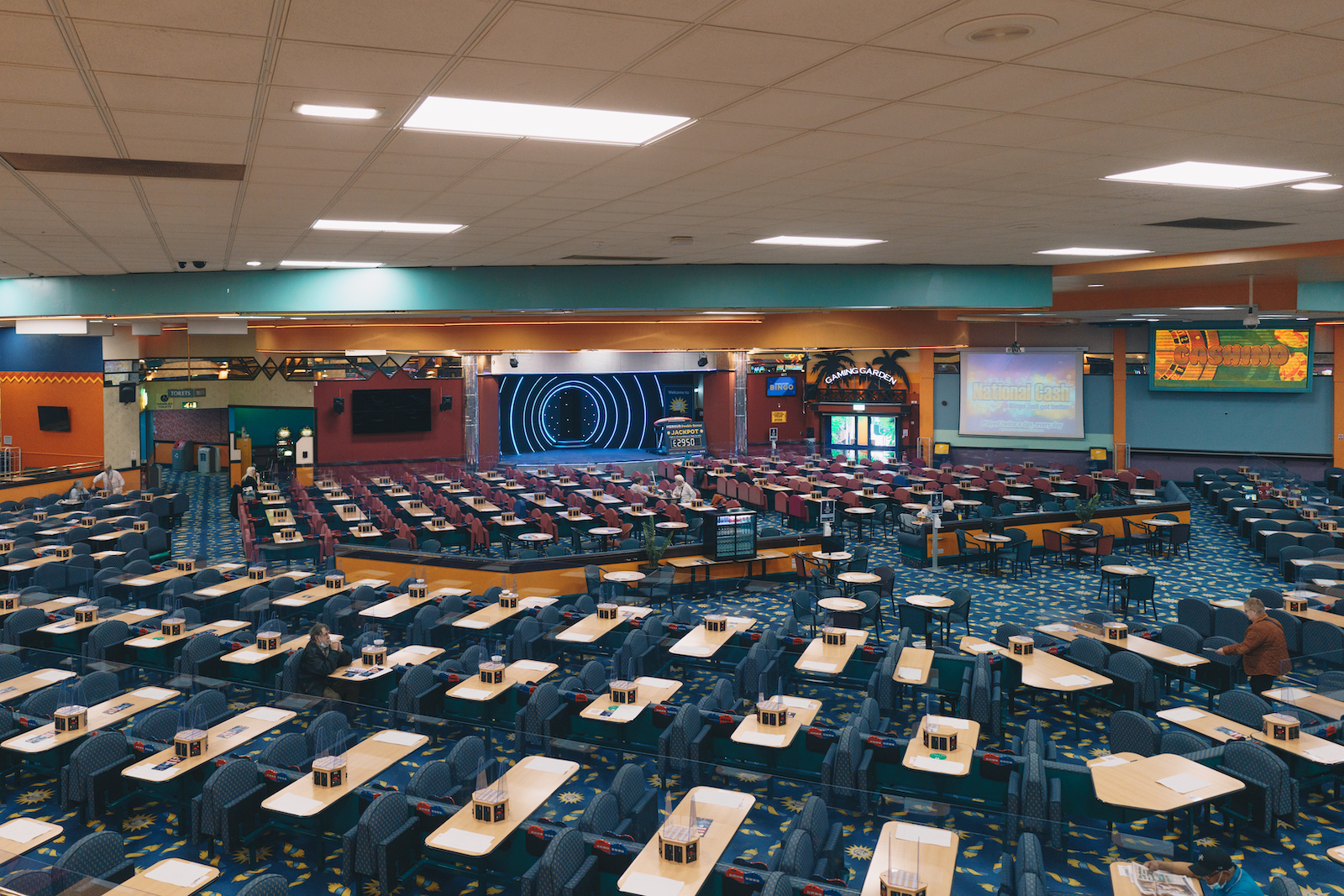 MERKUR Bingo hall from a birds eye view