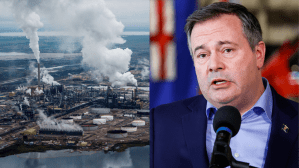 A shady oil propaganda organization that's funded by the government of Alberta Premier Jason Kenney, left, has just registered as a "foreign agent" in the U.S.