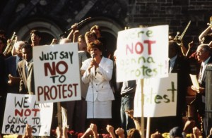 Jessica Walter at President Garcia-Thompson in the PCU