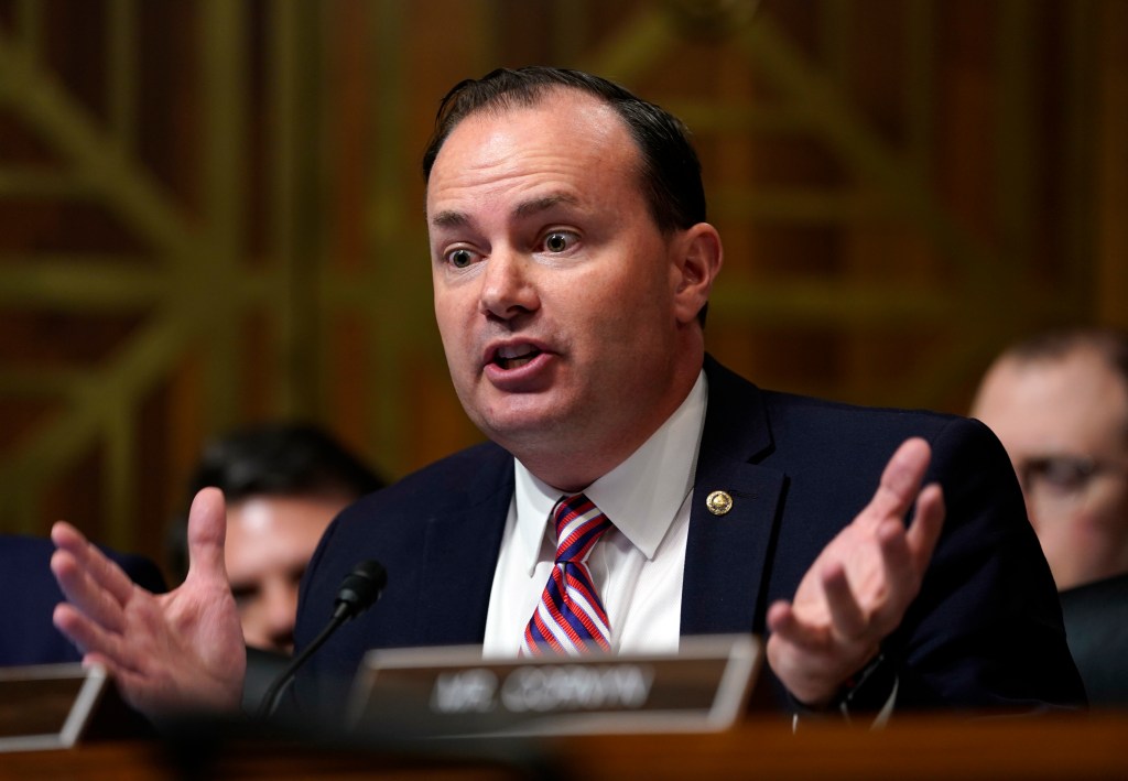 Sen. Mike Lee, R-Utah, questions Supreme Court nominee Brett Kavanaugh on September 27, 2018 in Washington, DC.​