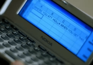 Kelly Rowland texts on Excel