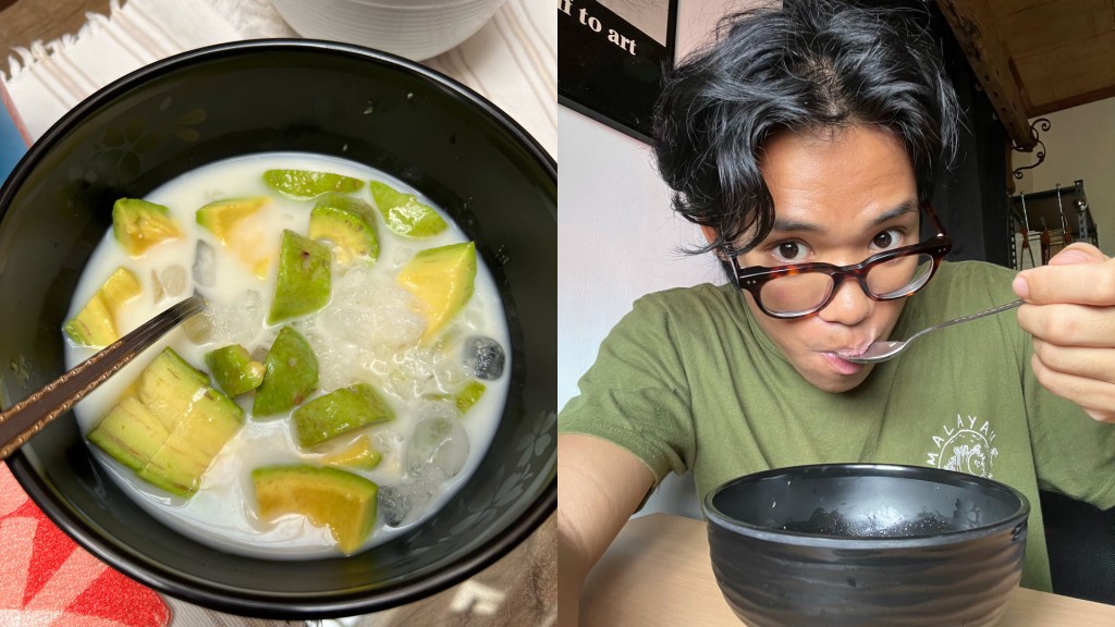 Philippines Filipino avocado dessert condensed evaporated milk ice recipe trend matcha ube TikTok