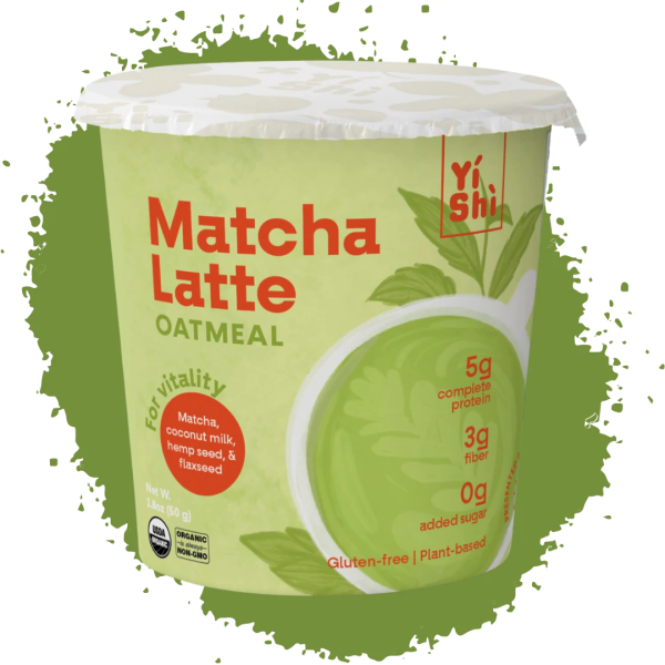 Yishi Matcha Latte Oatmeal Cups