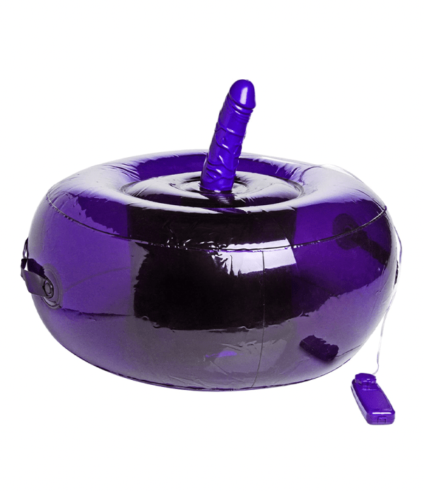 Purple Inflatable Seat with Vibrating Dong