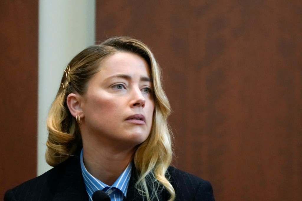 Amber Heard testified in court Wednesday during the trial over whether she defamed Johnny Depp.