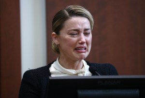 Actor Amber Heard breaks down on the stand Thursday when sharing graphic accounts of the alleged sexual abuse she endured at the hands of Johnny Depp.