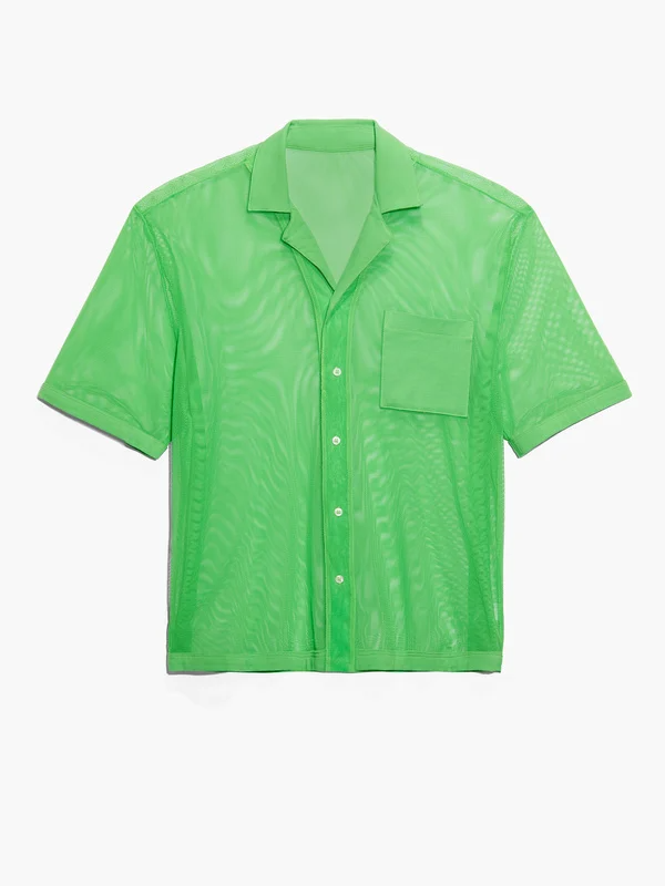 Savage x Fenty green mesh shirt