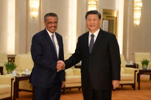 tedros xi jinping who zero covid unsustainable