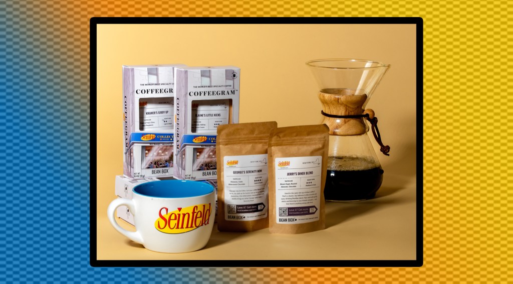 bean box seinfeld coffee set