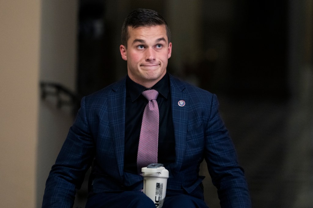 Rep. Madison Cawthorn, R-N.C., is seen in the U.S. Capitol on Thursday, November 18, 2021. (Tom Williams/CQ-Roll Call, Inc via Getty Images)