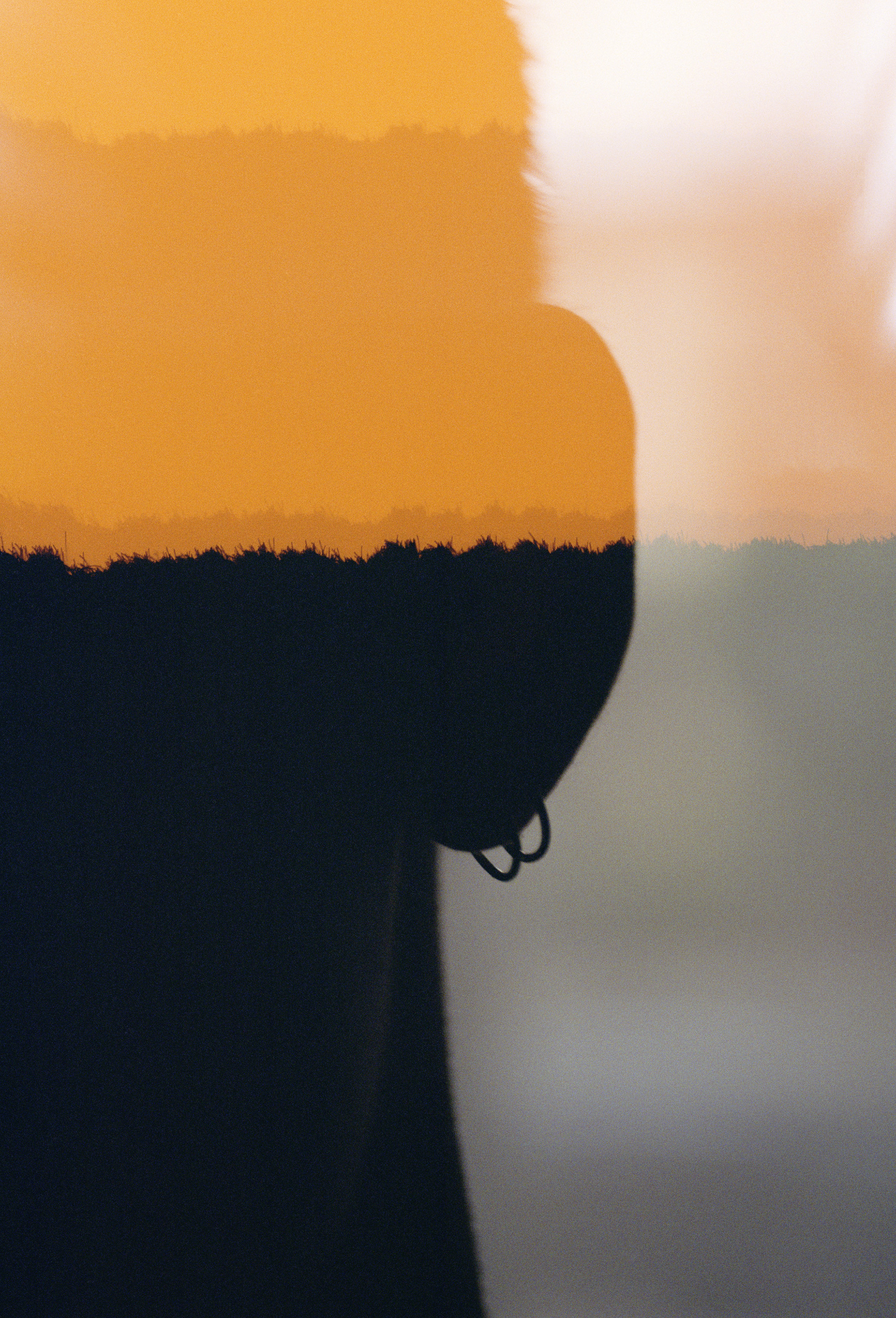 Fire Island: Silhouette of a man's earring, photography by Matthew Leifheit from To Die Alive