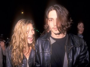 ​Kate Moss and Johnny Depp in Los Angeles in 1988.