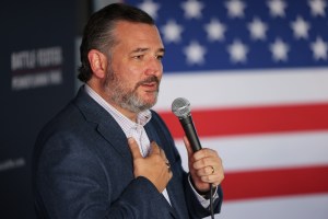 U.S. Sen. Ted Cruz speaks at a campaign event for senate candidate Dave McCormick on May 12, 2022 in Pennsylvania.  (Michael M. Santiago/Getty Images)