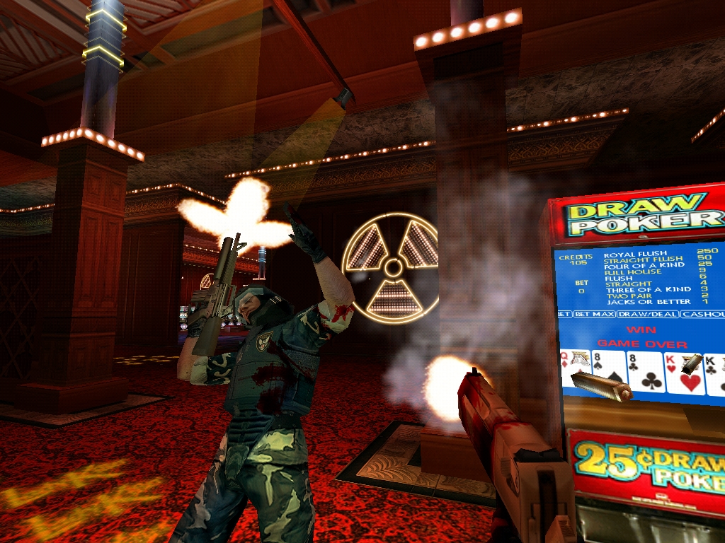 A screen shot from a very old version of Duke Nukem Forever. Image courtesy of Gearbox Publishing