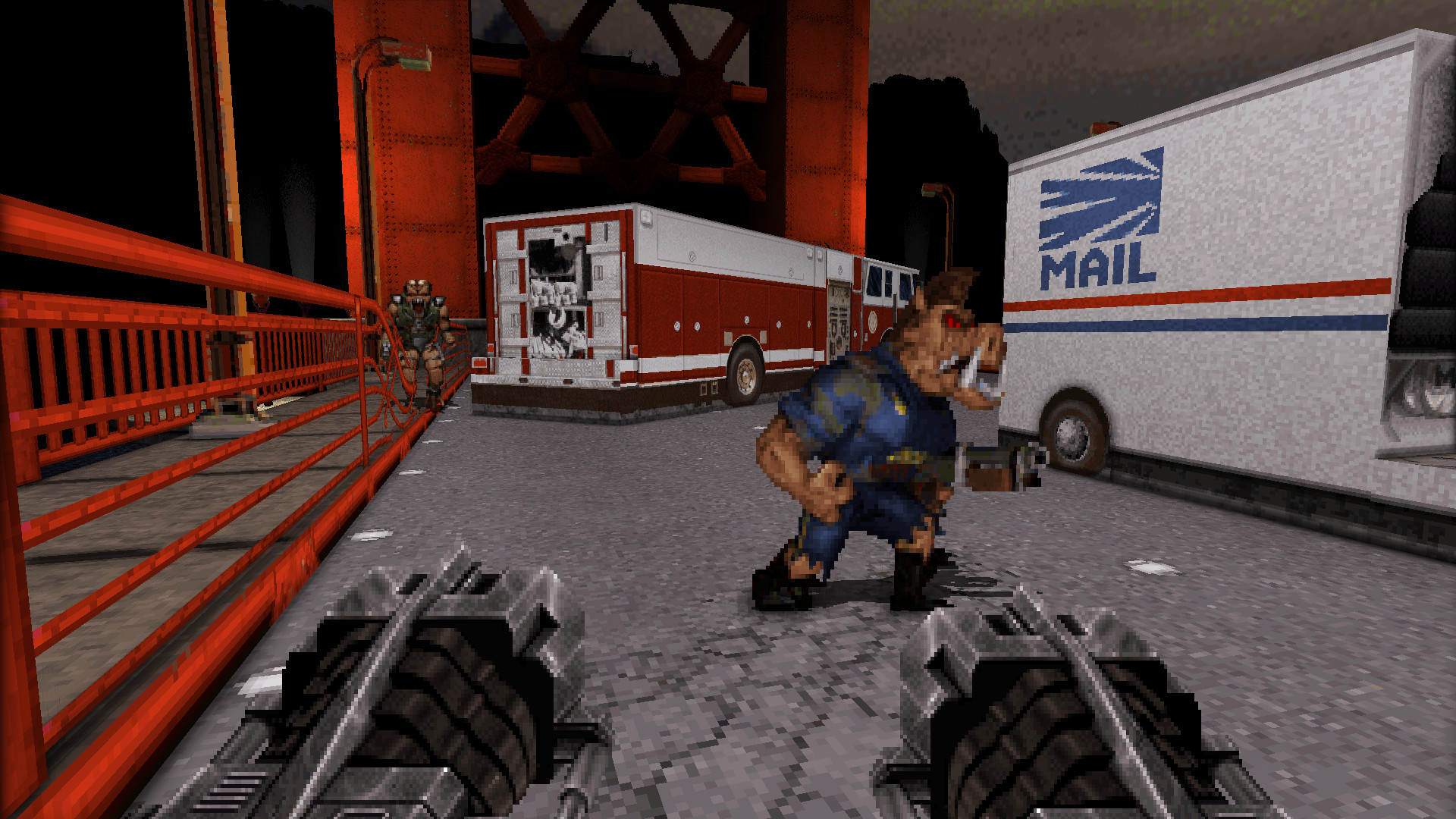 A screen shot from Duke Nukem 3D. Image courtesy of Gearbox Publishing