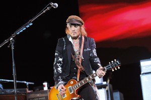 Johnny Depp of Hollywood Vampires performs live on stage at Wembley Arena on June 20, 2018 in London, England.