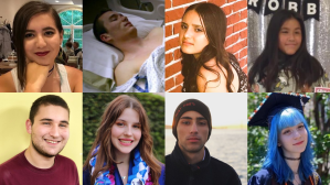 ​Collage of survivors of school shootings (images courtesy of sources)