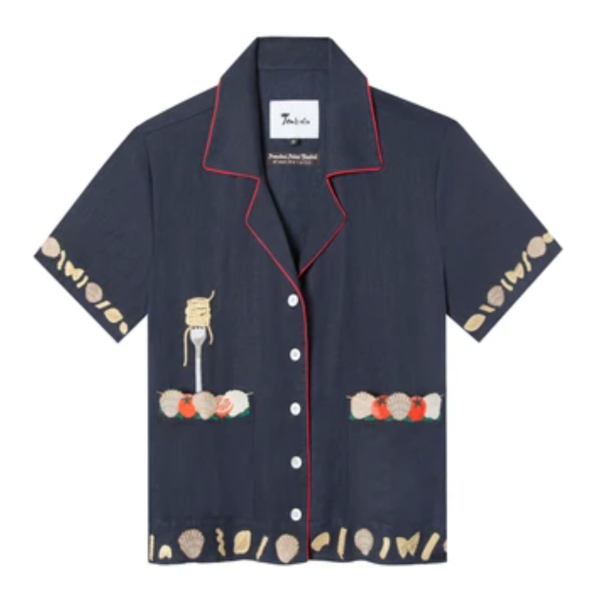 ‘Vongole!’ Cabana Button-Up Tombolo