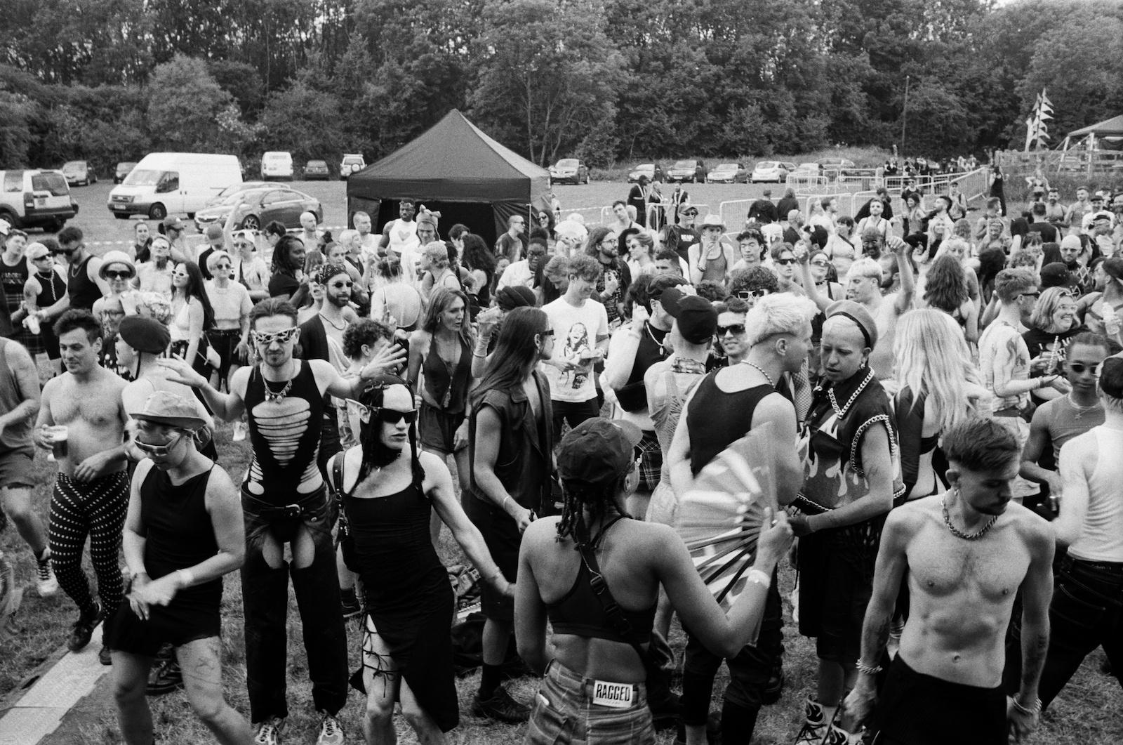 Festival goers at Flesh Festival, 2022. Photo by Heather Glazzard.