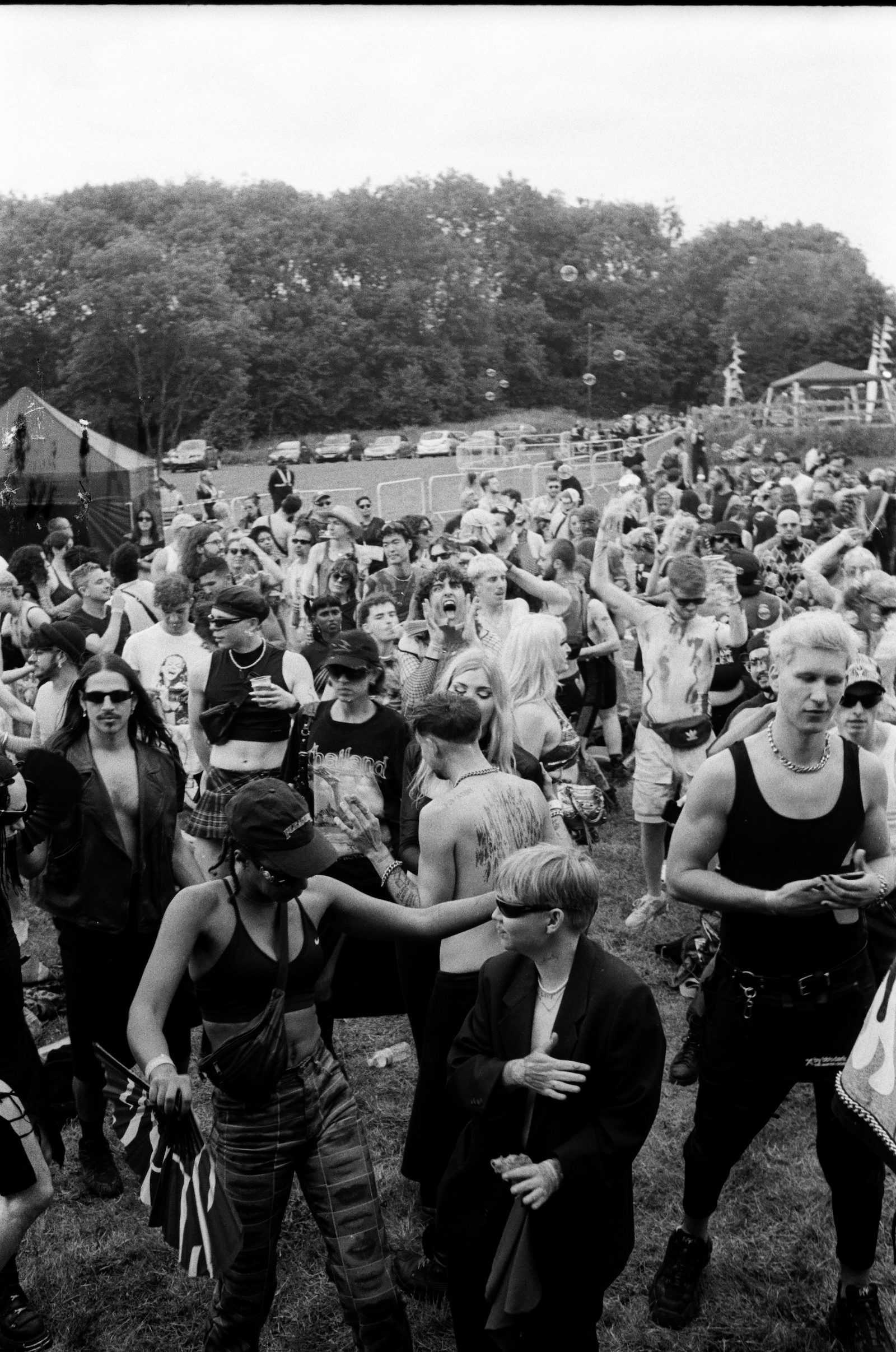 Festival goers at Flesh Festival, 2022. Photo by Heather Glazzard.