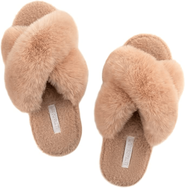 ULTRAIDEAS Faux Fur Slippers