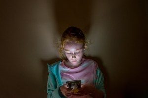 Child on phone