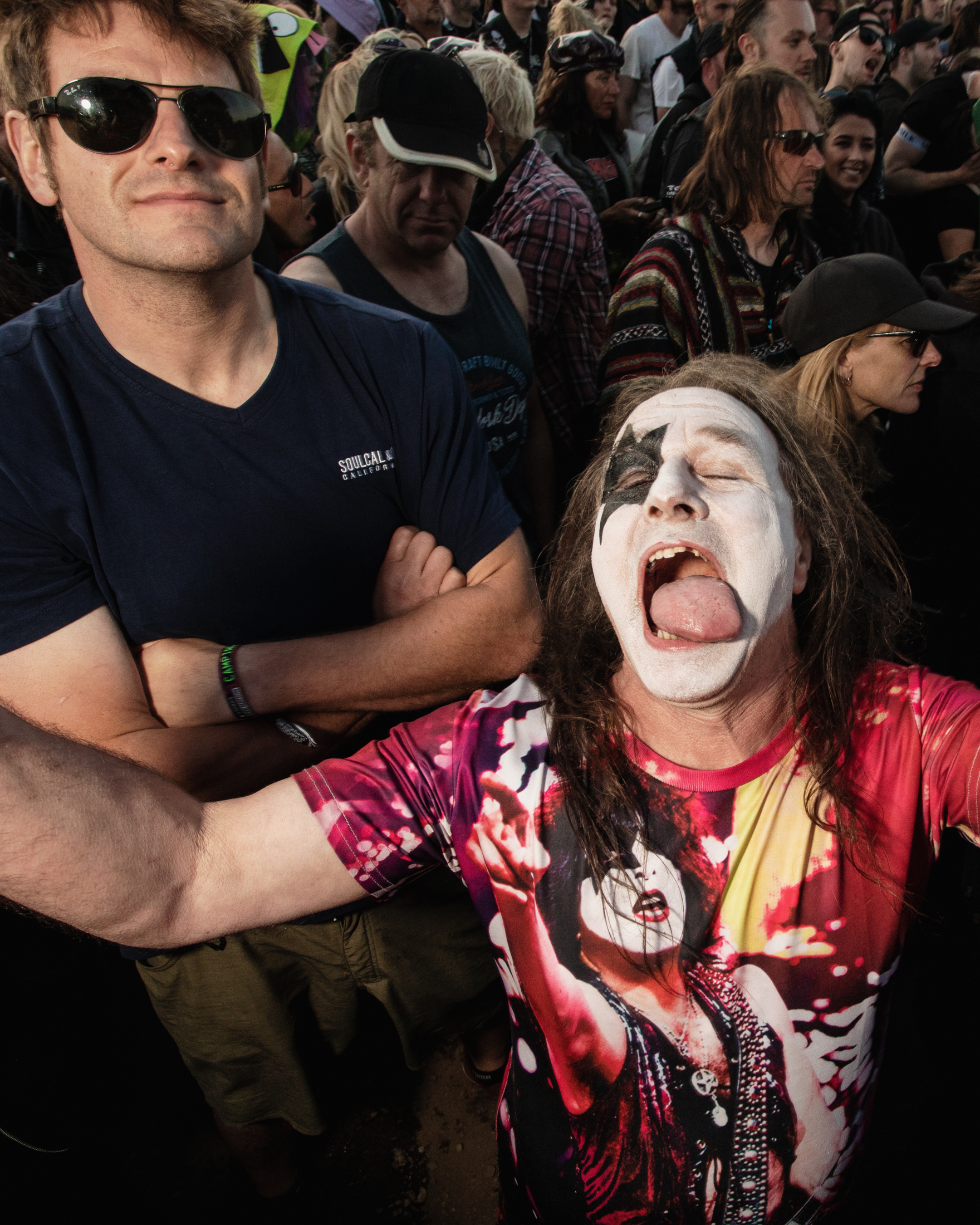 Kiss fans at Download Festival 2022