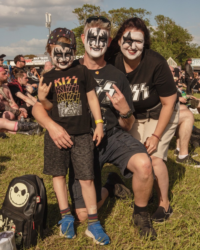 Wholesome portraits of mosher families at Download Festival 2022