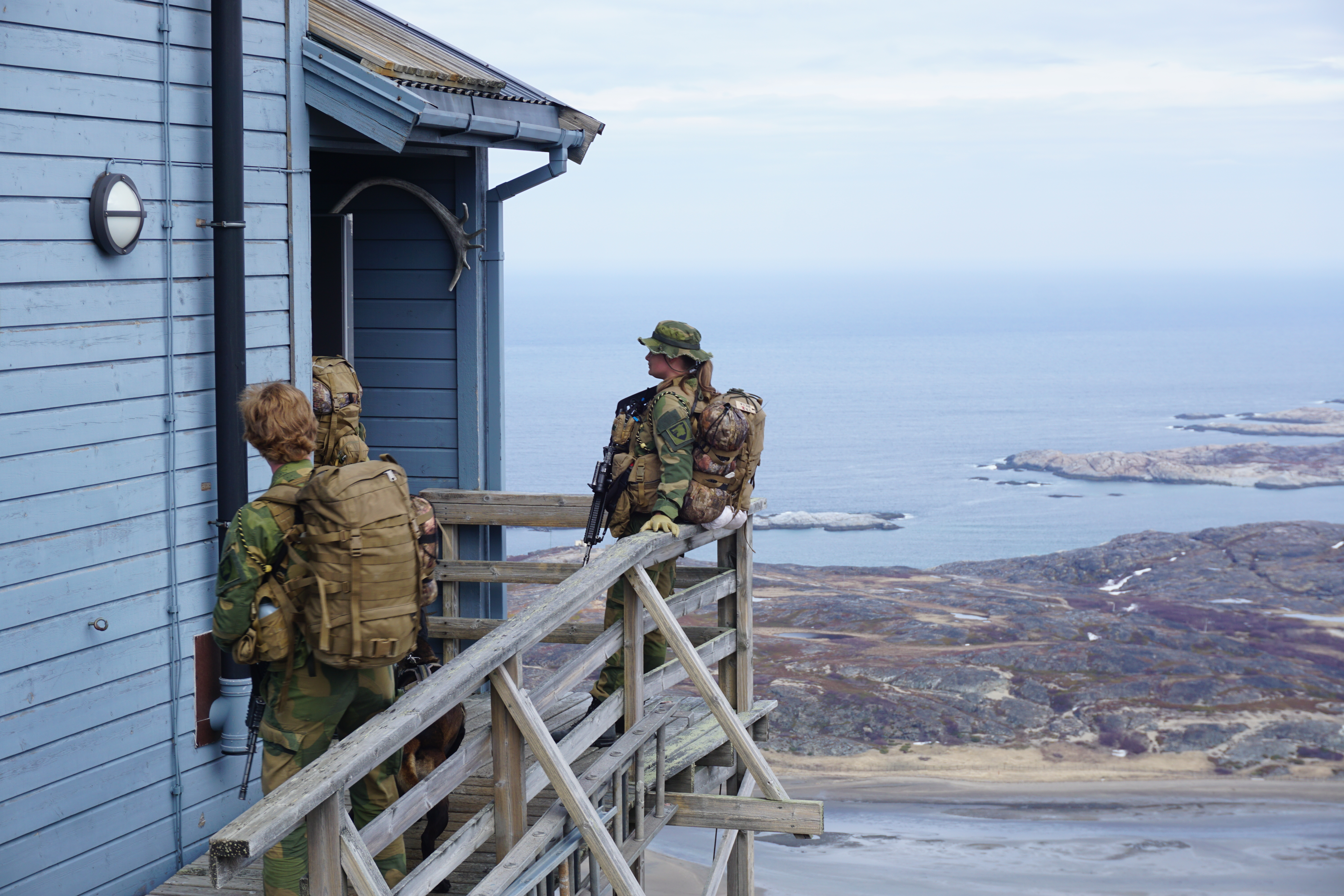 The Norwegian border outpost.