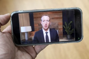 Mark Zuckerberg, chief executive officer of Facebook Inc., speaks during a House Energy and Commerce Subcommittees hearing on Thursday, March 25, 2021.