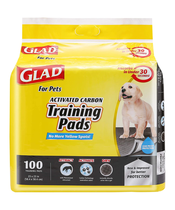 Glad for Pets Black Charcoal Puppy Pads