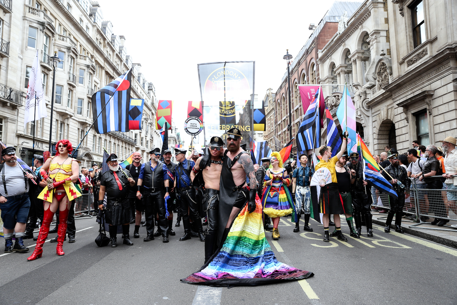 Leather daddies at London Pride 2022