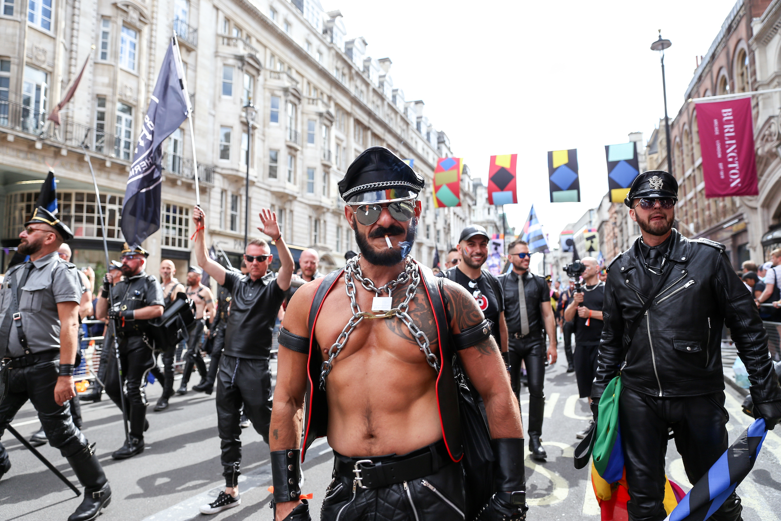 Leather daddies at London Pride 2022