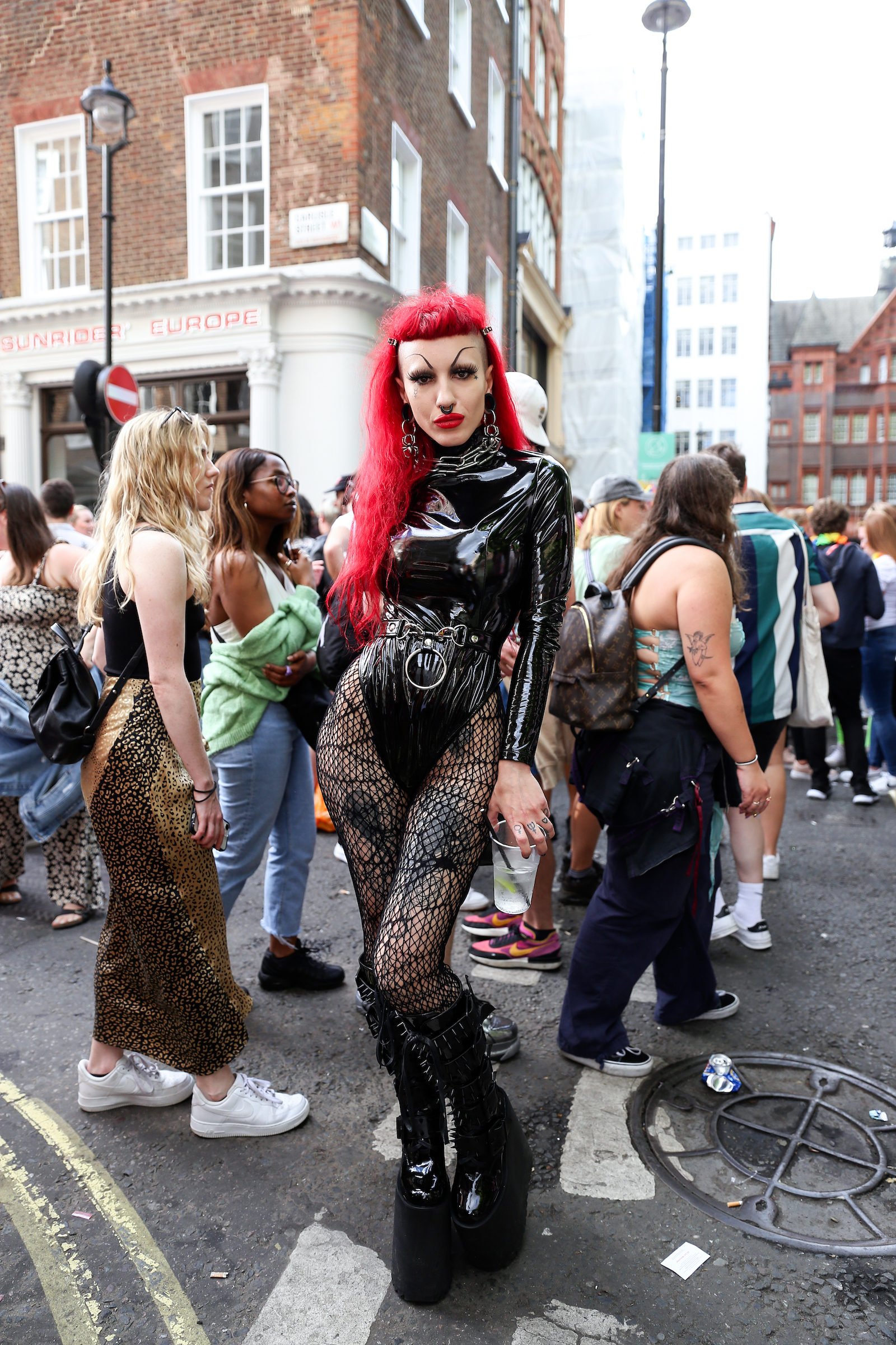 London Pride attendee in Soho