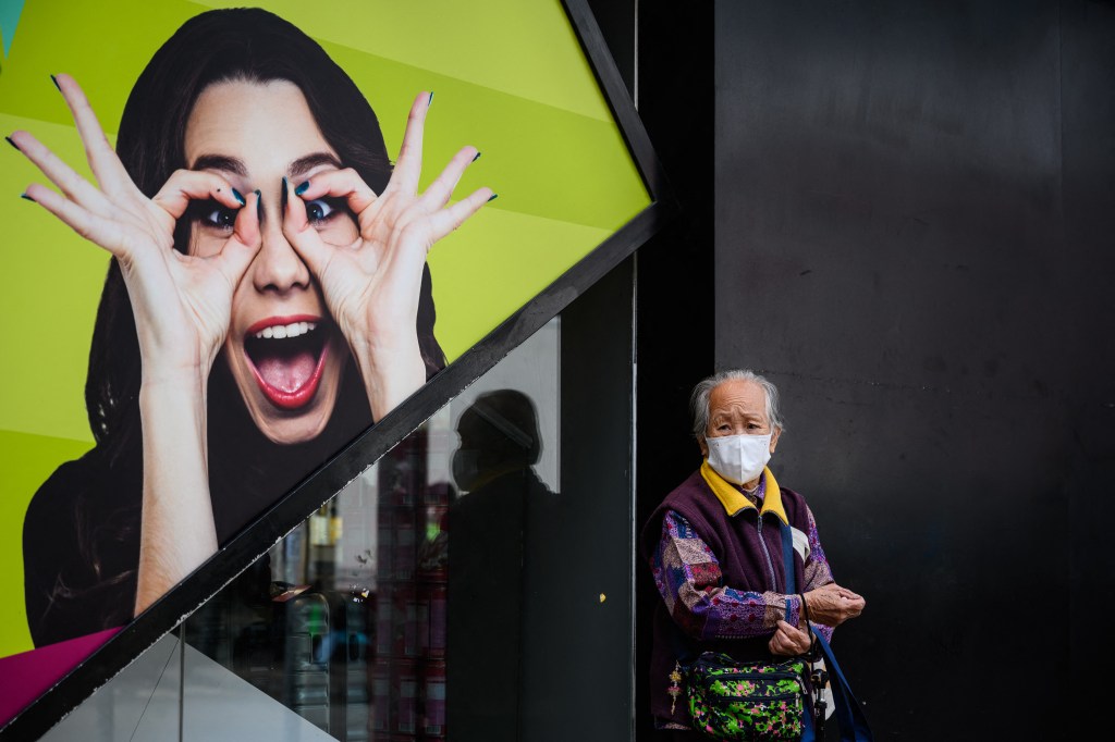 AN ELDERLY IN HONG KONG, WHICH HAS LED THE WORLD IN LIFE EXPECTANCY SINCE 2010. PHOTO: ANTHONY WALLACE/AFP​