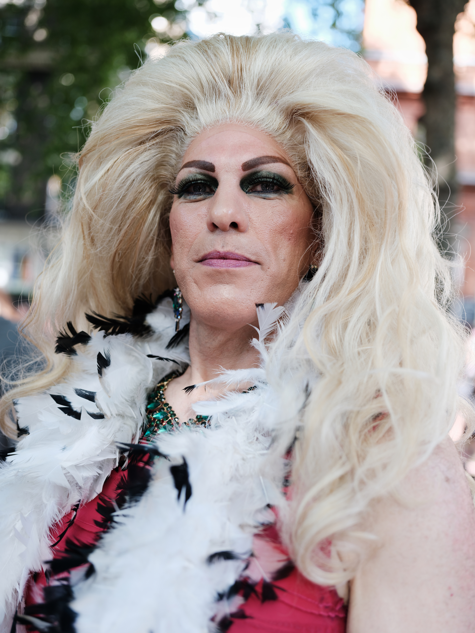 A protester at London+ Trans Pride 2022