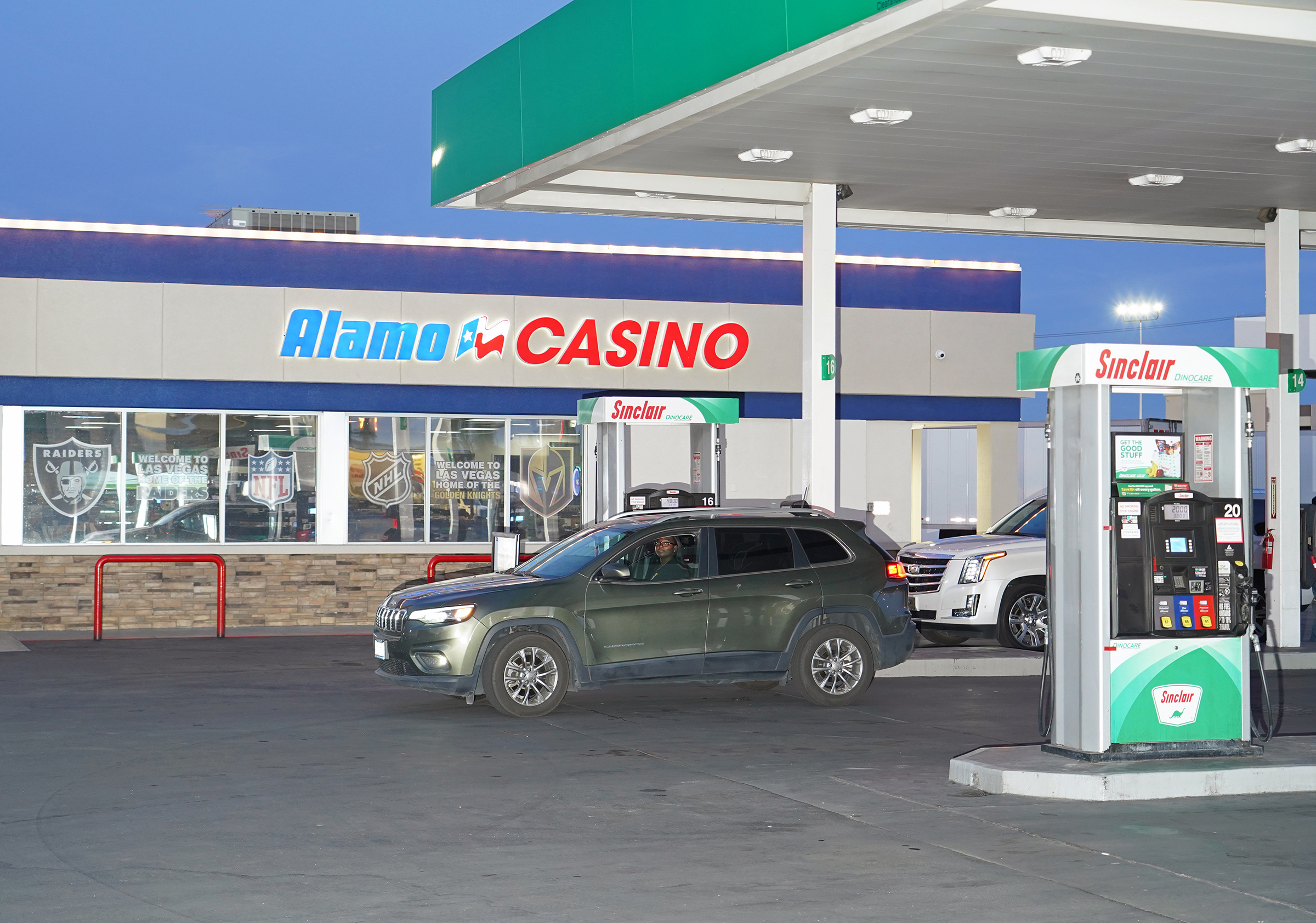 Outside view of the Alamo Casino