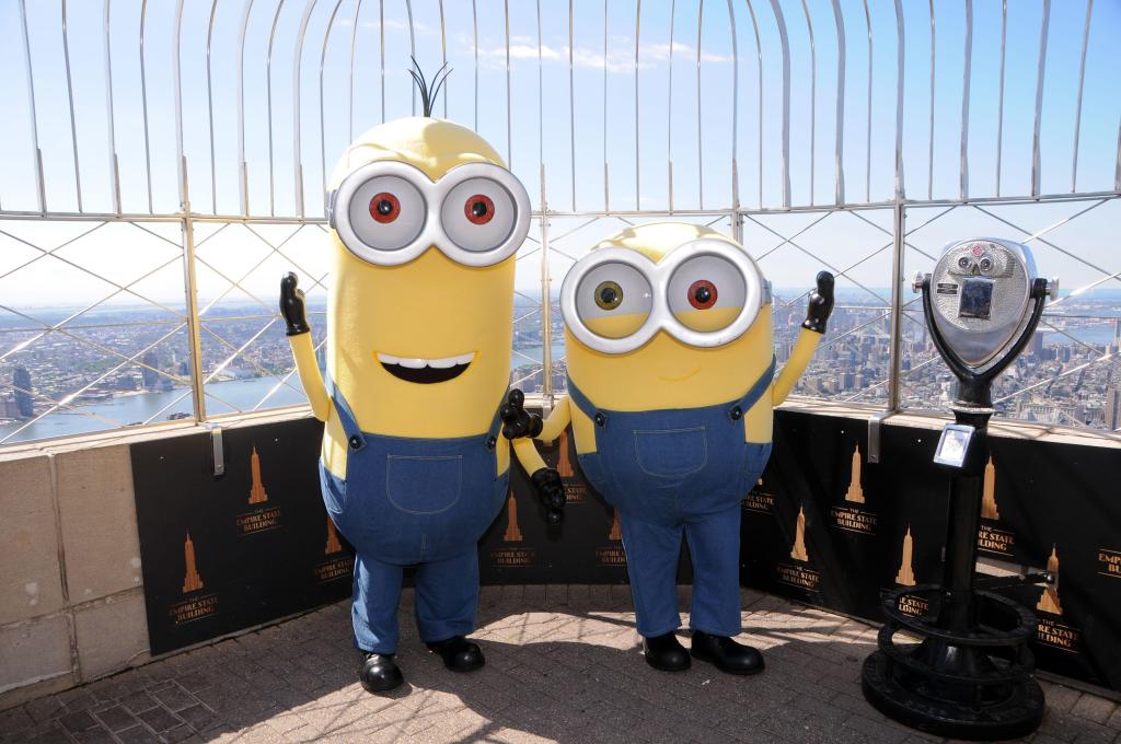 Minions visit the Empire State Building to celebrate 'Minions: The Rise of Gru' in New York City