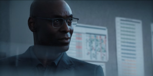 A screenshot of Lance Reddick in Resident Evil