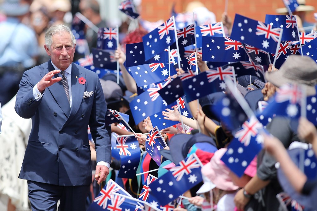 Prince Charles greeted by crowds on a royal visit to Australia in 2012. ​