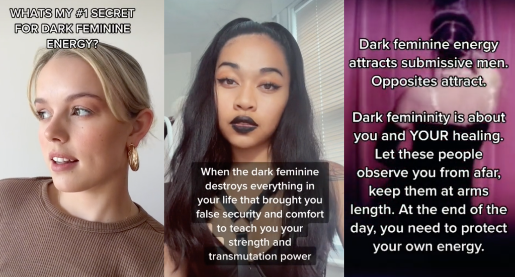 Tiktokers teaching people how to lean into their 'dark feminine energy'