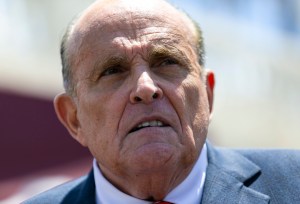 Former New York City Mayor Rudy Giuliani speaks during a news conference in Miami in July 2021. (Matias J. Ocner/Miami Herald/Tribune News Service via Getty Images)