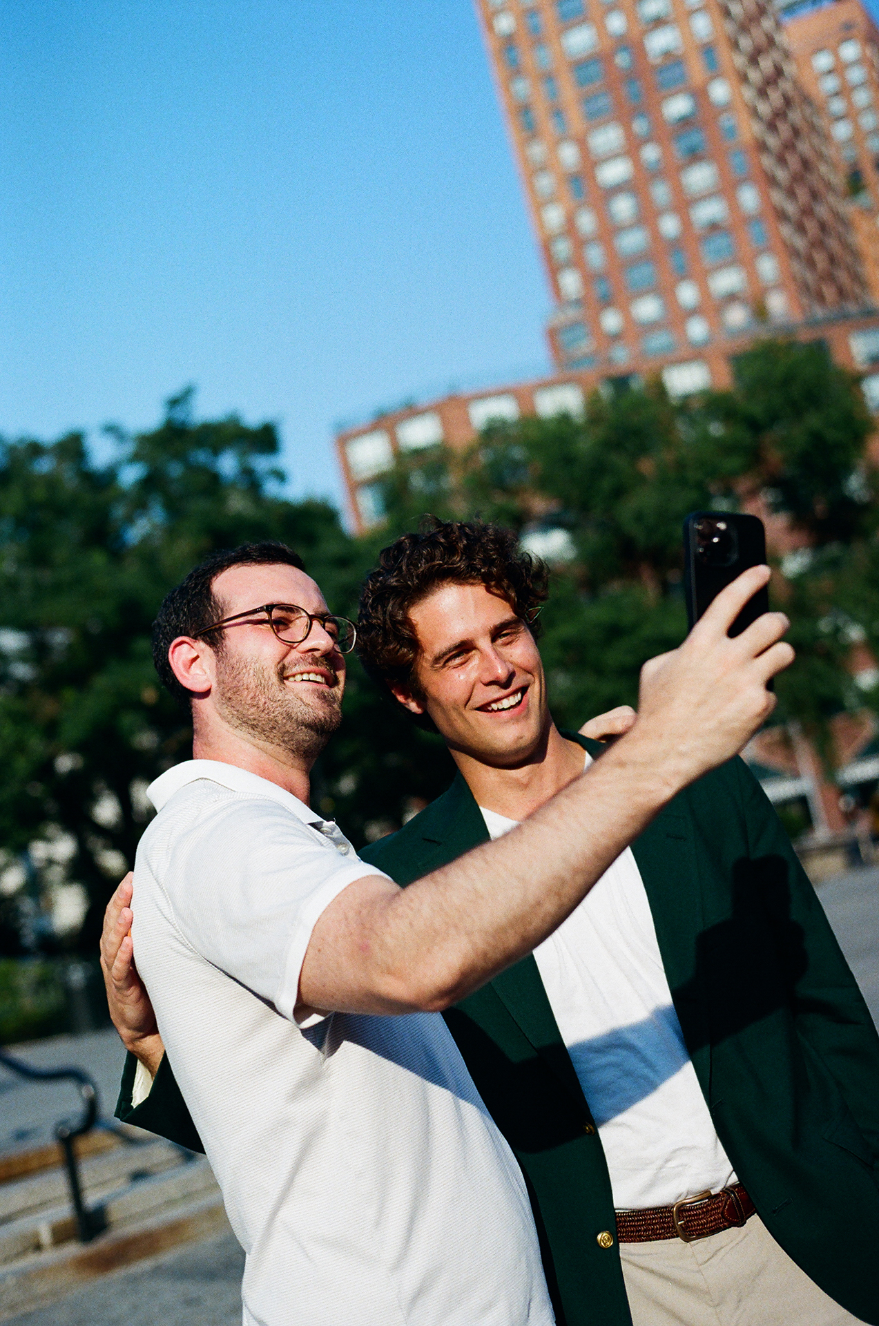 Michael Thomas White MTW taking a selfie with one of his male fans