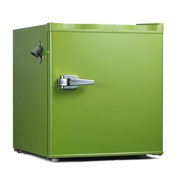 Retro Freestanding Mini Fridge with Freezer