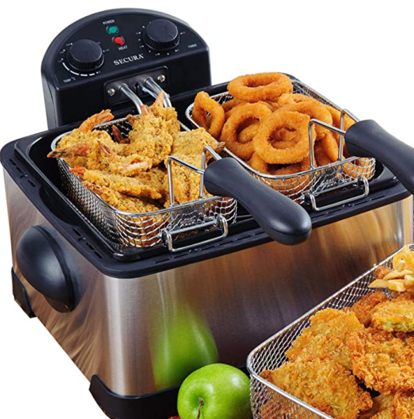 Secura Triple Basket Electric Deep Fryer