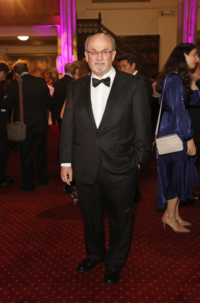 Salman Rushdie attends The 2019 Booker Prize at The Guildhall on October 14, 2019 in London, England.