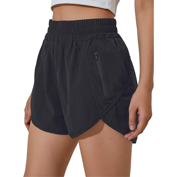 BMJL Women's Running Shorts Elastic High Waisted Shorts