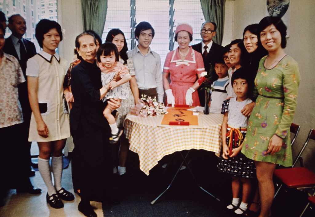 QUEEN ELIZABETH II MET WITH RESIDENTS DURING A VISIT TO HONG KONG. PHOTO: FOX PHOTOS VIA GETTY IMAGES​